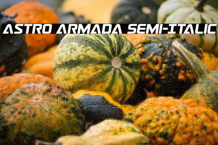Astro Armada Semi-Italic Example 1
