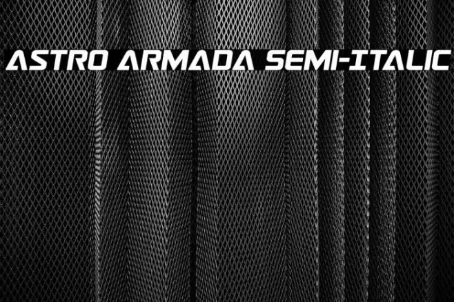 Astro Armada Semi-Italic Font examples