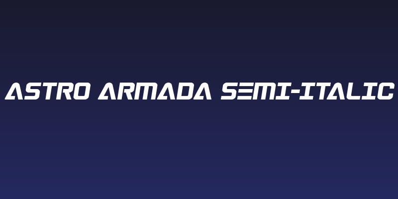 Astro Armada Semi-Italic Social Header