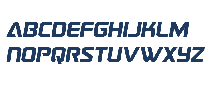 Astro Armada Semi-Italic Lowercase