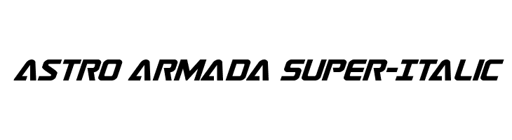 Astro Armada Super-Italic  Free Fonts Download
