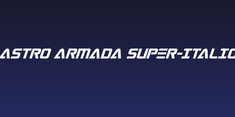 Astro Armada Super-Italic Social Header
