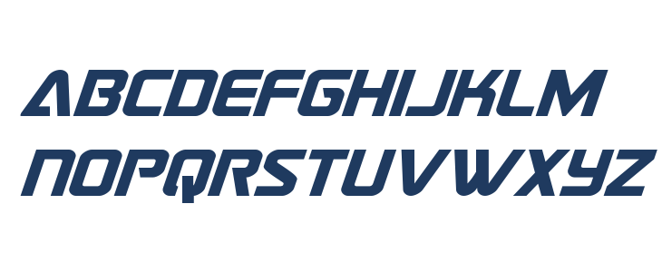 Astro Armada Super-Italic Lowercase