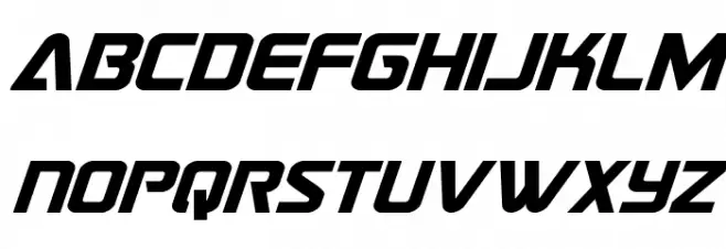 Astro Armada Super-Italic خط أحرف صغيرة