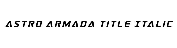 Astro Armada Title Italic  Free Fonts Download