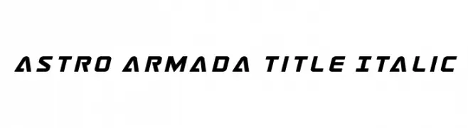 Astro Armada Title Italic  les polices de caractères gratuit tlcharger