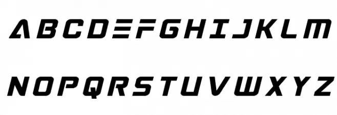 Astro Armada Title Italic Fonte MAIÚSCULAS