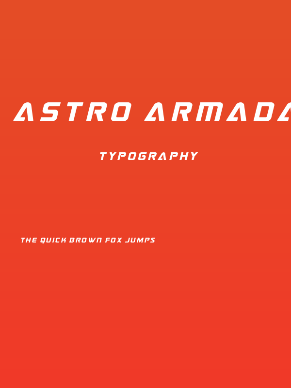 Astro Armada Title Italic Poster