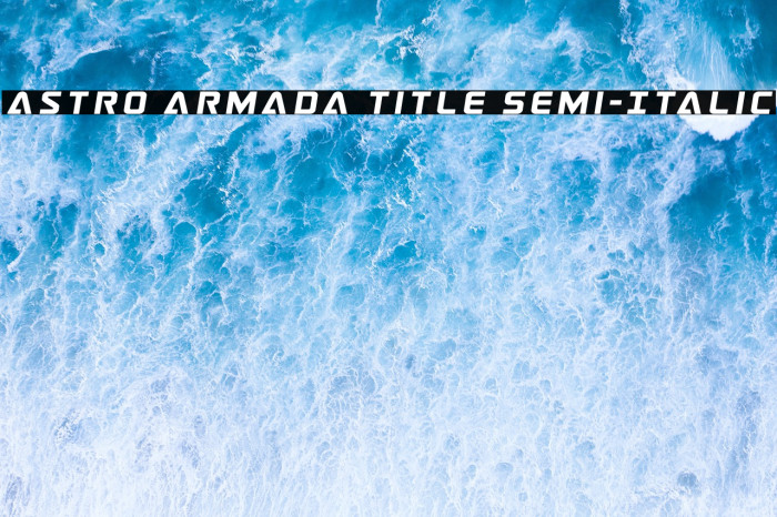 Astro Armada Title Semi-Italic Example 2