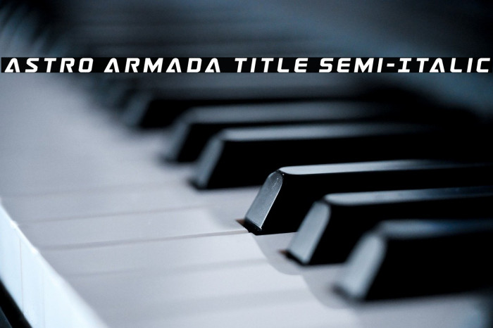 Astro Armada Title Semi-Italic Example 3