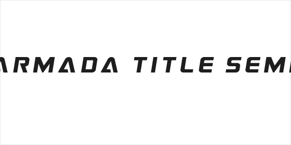 Astro Armada Title Semi-Italic Logo