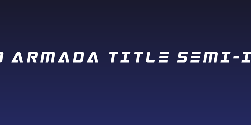 Astro Armada Title Semi-Italic Social Header