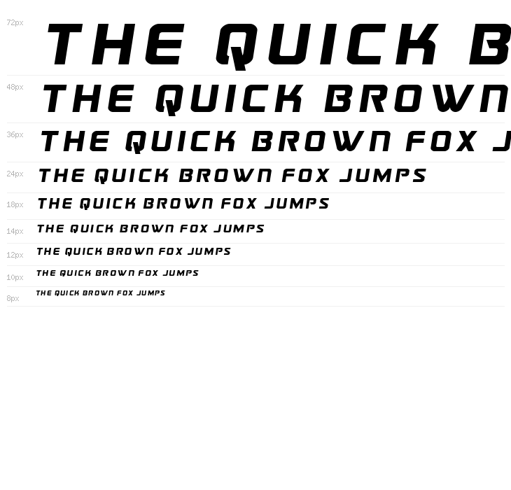 Astro Armada Title Semi-Italic Waterfall