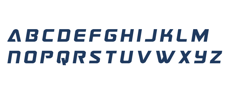 Astro Armada Title Semi-Italic Lowercase