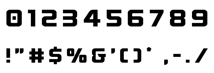 Astro Armada Title Font OTHER CHARS
