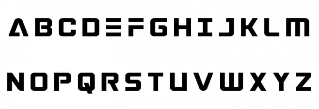 Astro Armada Title Font Litere mari