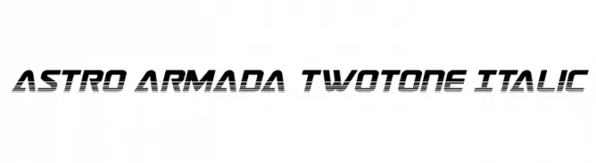 Astro Armada Twotone Italic  les polices de caractères gratuit tlcharger