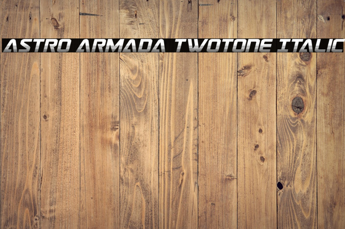 Astro Armada Twotone Italic Example 2
