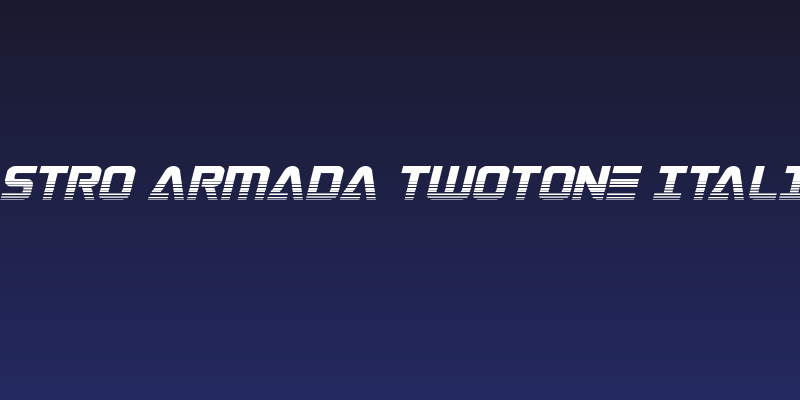 Astro Armada Twotone Italic Social Header