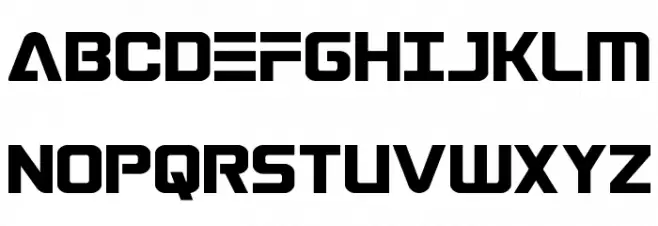 Astro Armada Schriftart Groß