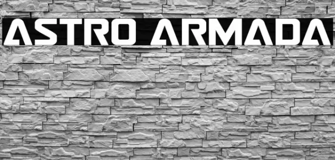 Astro Armada Font examples