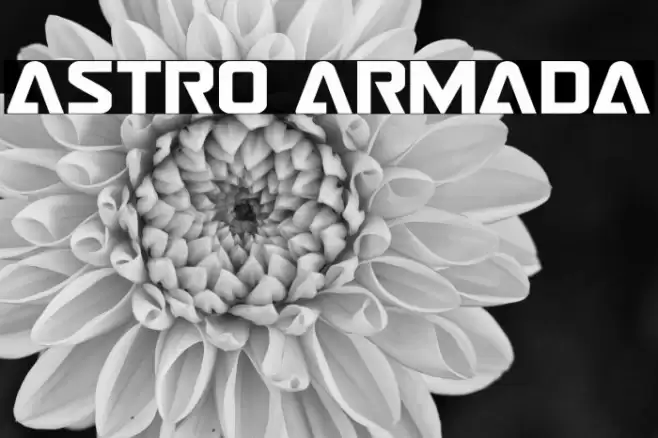 Astro Armada Font examples