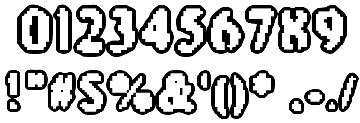 Astro Creep 2 Font OTHER CHARS