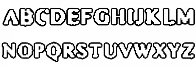 Astro Creep 2 Font Litere mari