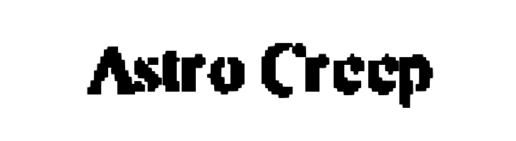Astro Creep  Frei Schriftart Herunterladen