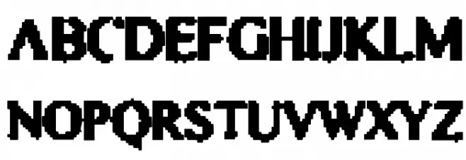 Astro Creep Шрифта ВЕРХНИЙ