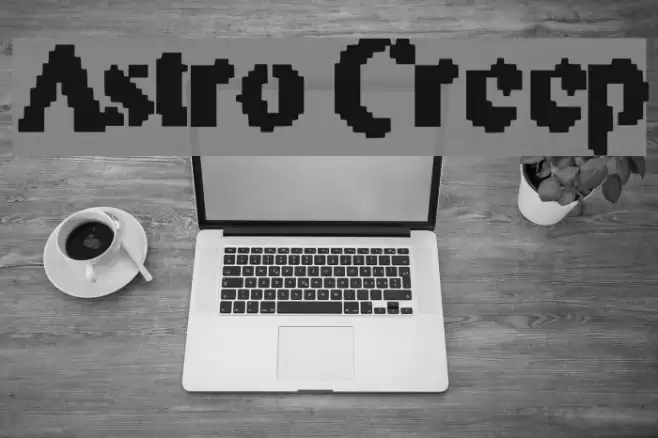 Astro Creep Font examples