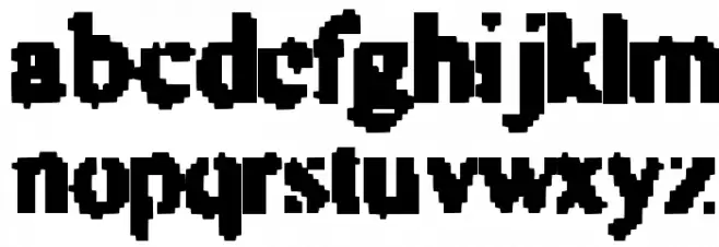 Astro Creep 字体 小写