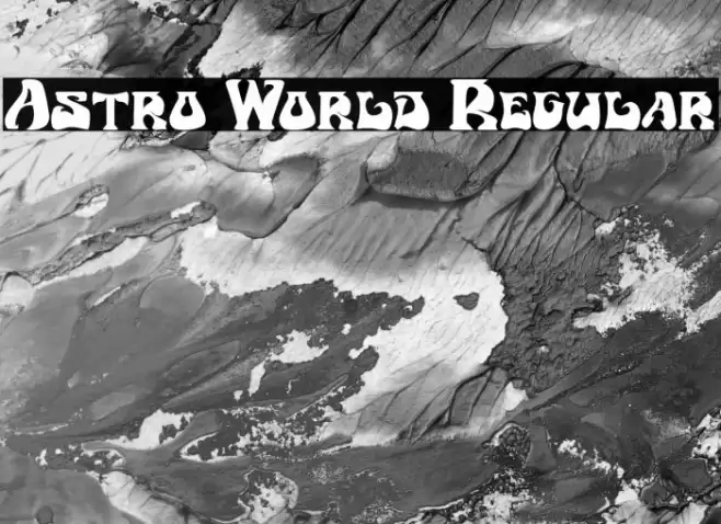 Astro World Regular Font examples