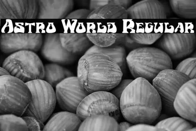 Astro World Regular Font examples