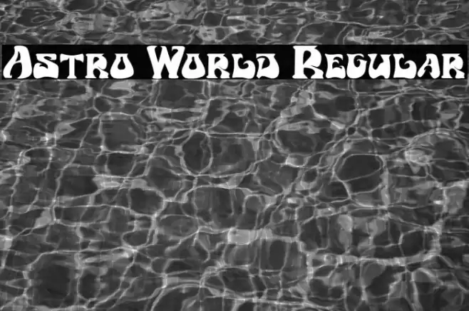 Astro World Regular Font examples