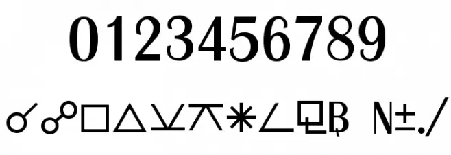 Astro Font OTHER CHARS