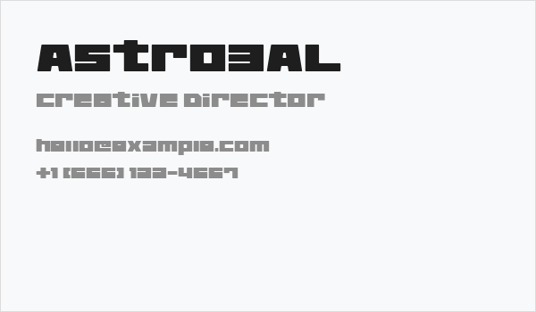 Astro3AL Business Card