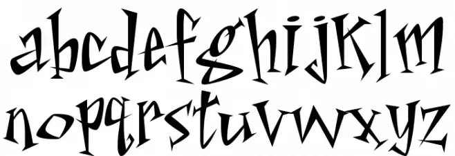 AstroBoy Schriftart Kleinbuchstaben