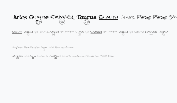 AstroCalligraphsOne Business Card