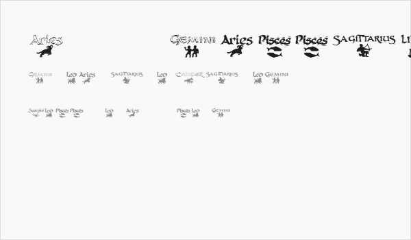 AstroCalligraphsTwo Business Card