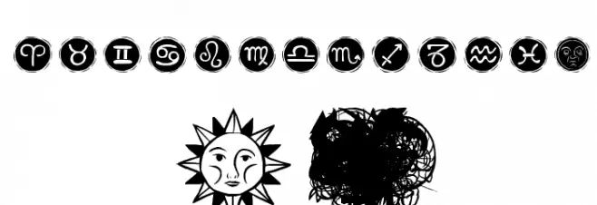 AstroDingbats 字体 大写