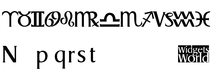 AstroGadget Font LOWERCASE