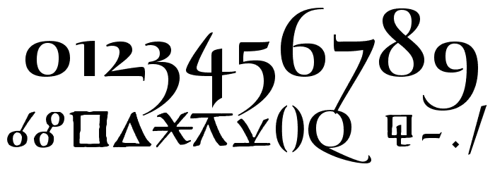 AstroGanza Font OTHER CHARS