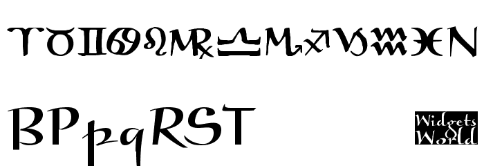 AstroGanza Font LOWERCASE