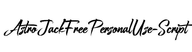 AstroJackFreePersonalUse-Script  Frei Schriftart Herunterladen