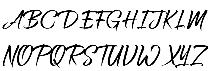 AstroJackFreePersonalUse-Script Font UPPERCASE