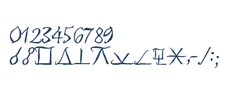 AstroScript Bold Other Characters