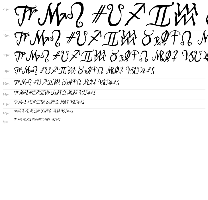 AstroScript Bold Waterfall