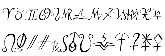 AstroScript Font LOWERCASE