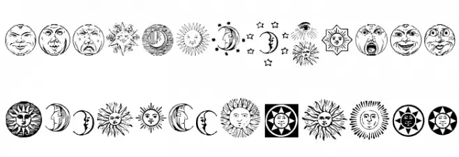 Astrodings Schriftart Groß